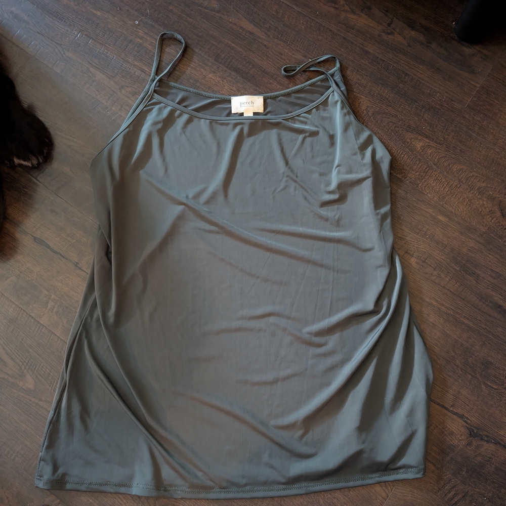 Perch by Blue Pepper Women's Green Tank Top